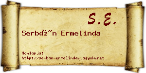 Serbán Ermelinda névjegykártya